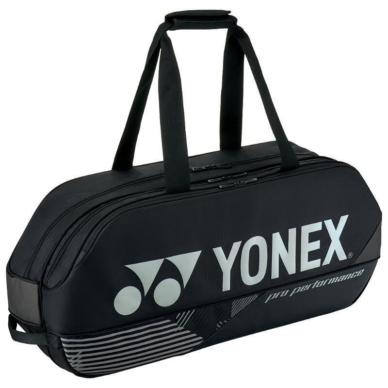 Yonex PRO TOURNAMENT BAG Black - black tennis bag for gear, training, and travel