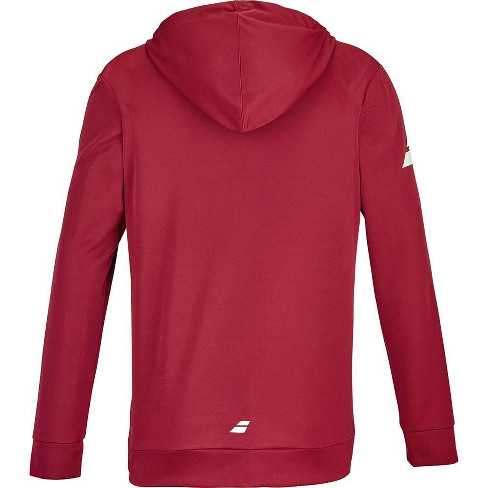 Babolat HOOD SWEAT LEBRON sweatshirt - red dahlia men's hooded sweatshirt for comfort and style