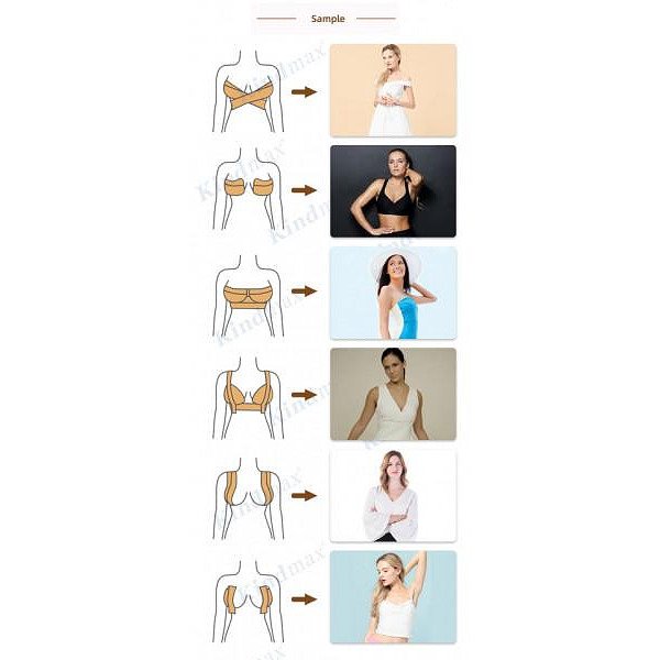 KINDMAX Bust Tape Lifting Tape for Breast Lift. Invisible Bra Tape
