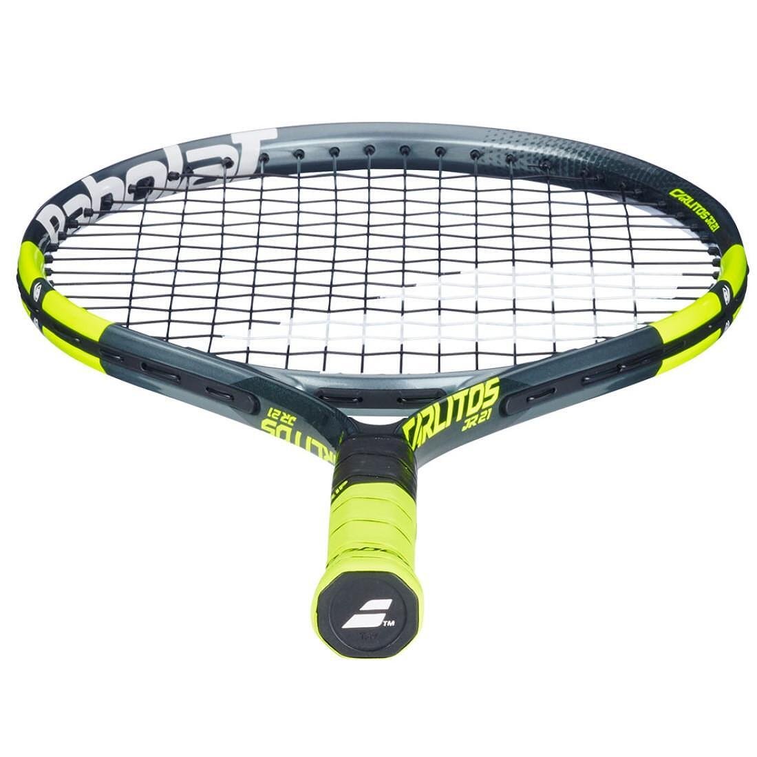 Babolat Carlitos Junior 21 CV tennis racket for children ages 5-7, lightweight aluminum racket with training and dynamic design