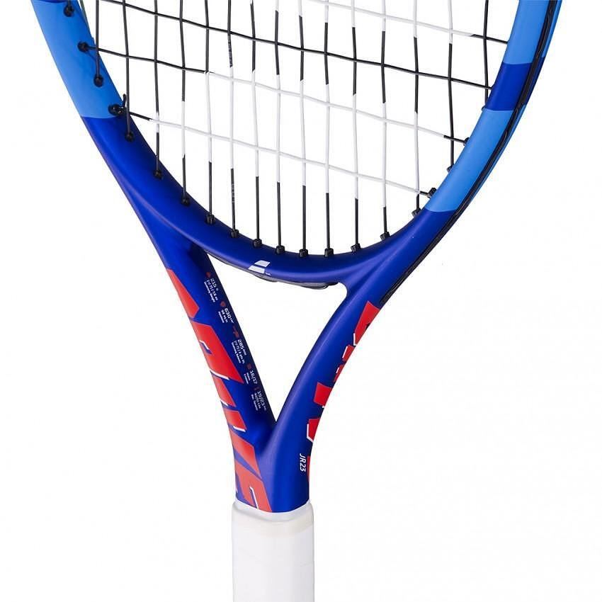 Rachetă de tenis Babolat Drive Junior 23 pentru copii, albastră și roșie, potrivită pentru începători și avansați