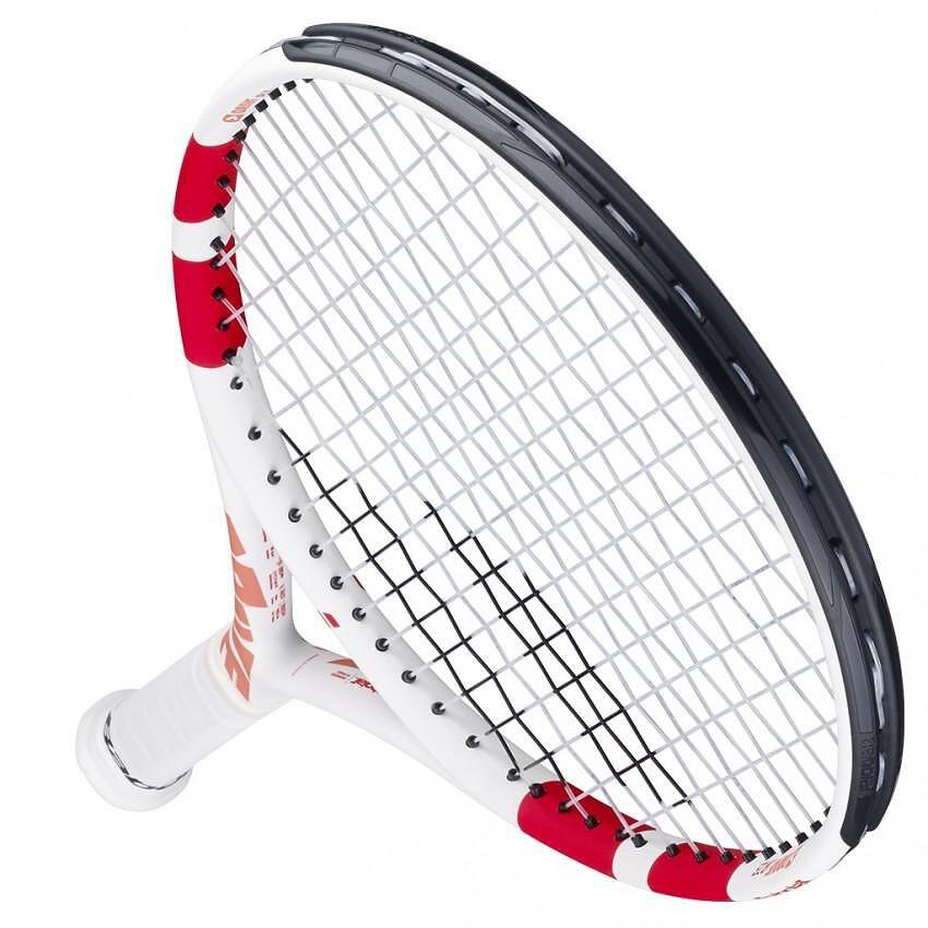 Rachetă de tenis Babolat Drive Junior 23 White pentru copii de 6-8 ani, ușoară și comodă pentru învățare și progres