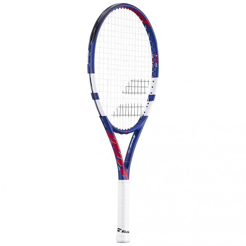Rachetă de tenis Babolat Drive Junior 25 Red pentru copii – rachetă ușoară, puternică și comodă pentru învățare și control.