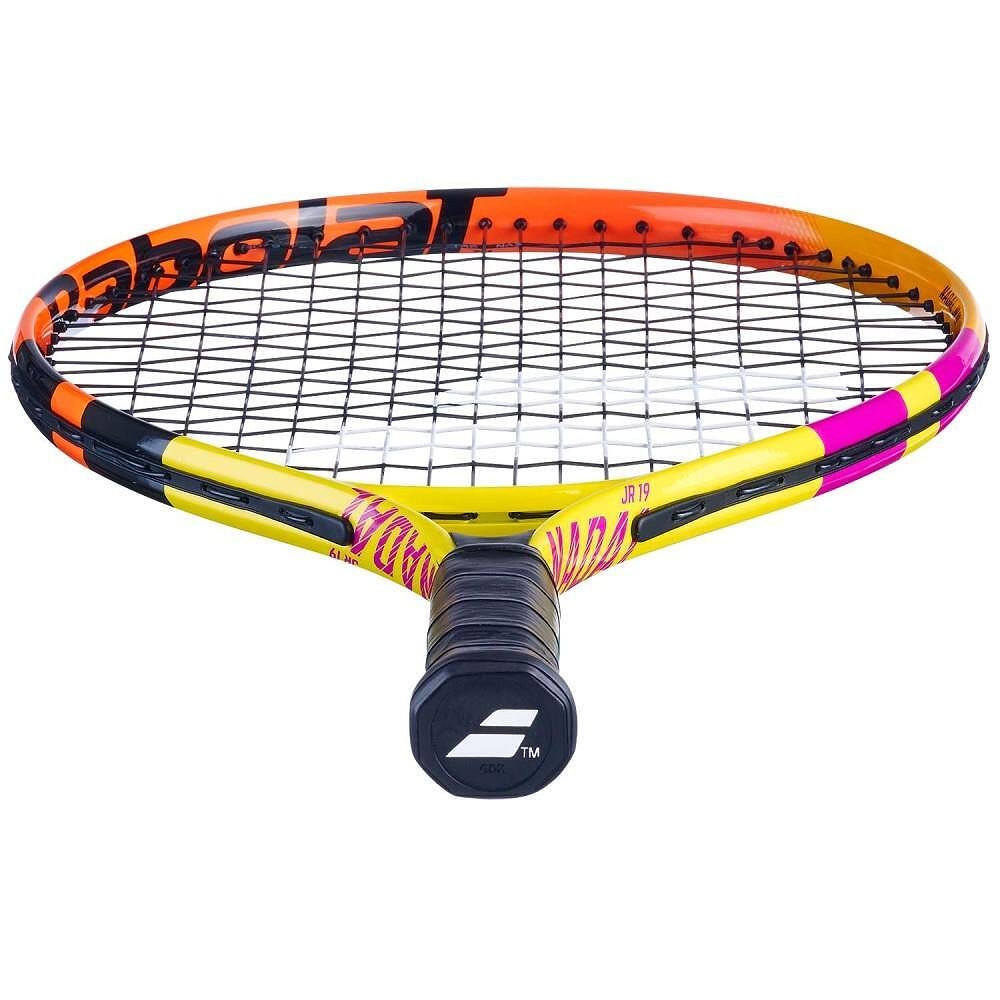 Rachetă de tenis Babolat Nadal Junior 19 pentru copii, o rachetă ușoară și colorată pentru tinerii talentați începători la tenis
