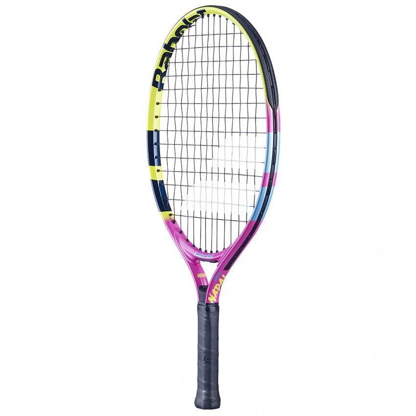 Rachetă de tenis Babolat Nadal Junior 19 pentru copii 4-5 ani, cu husă, stil Rafa Nadal, rachete de tenis