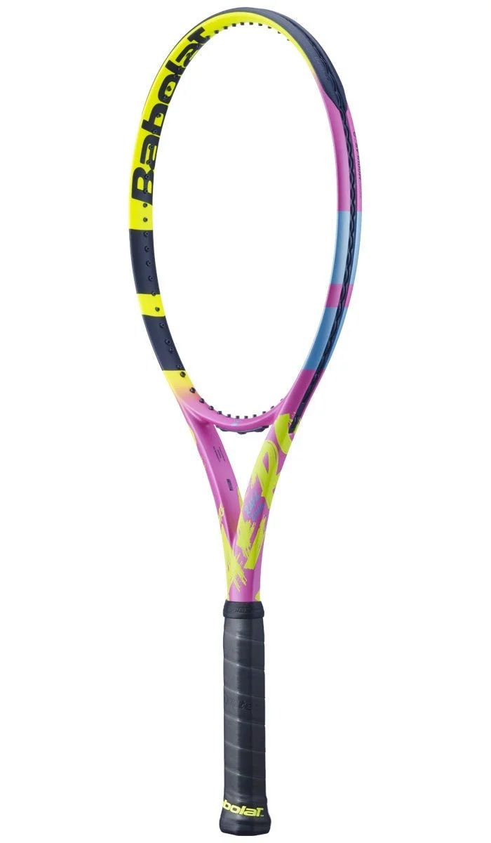 Rachetă de tenis Babolat Pure Aero Rafa Origin cu design vibrant, spin maxim și joc agresiv pentru dominație pe teren