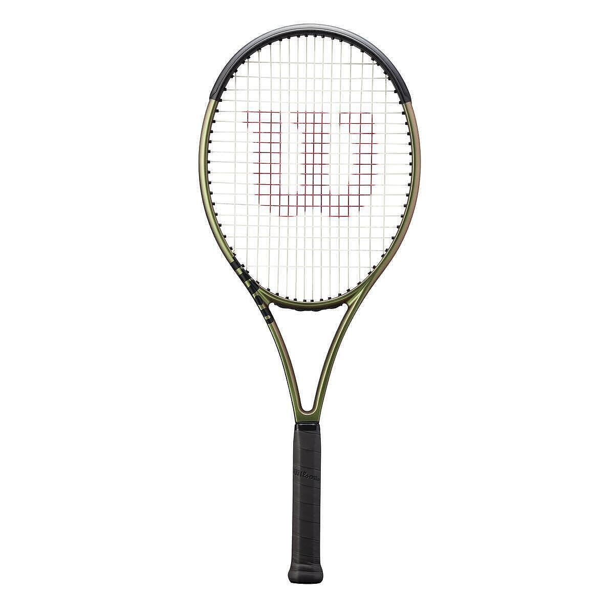 Rachetă de tenis Wilson Blade 100 V8.0 cu control precis, putere și stabilitate pentru jucători avansați.