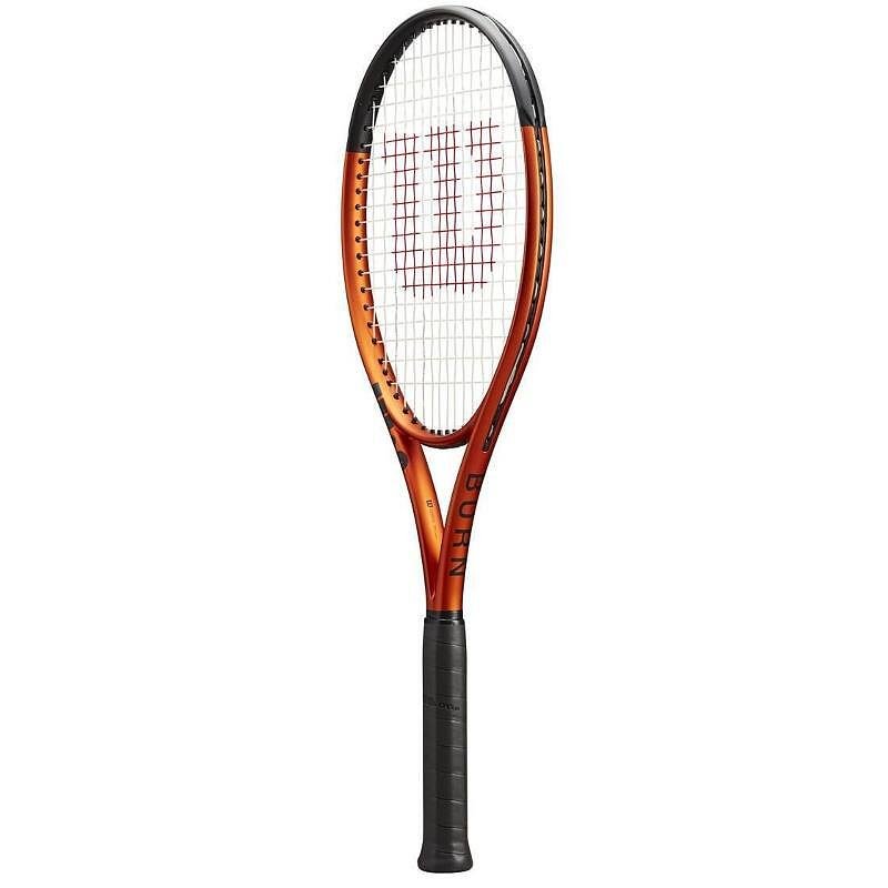Tennis racket Wilson Burn 100 V5 - powerful and precise for advanced players, pre-strung by Wilson.