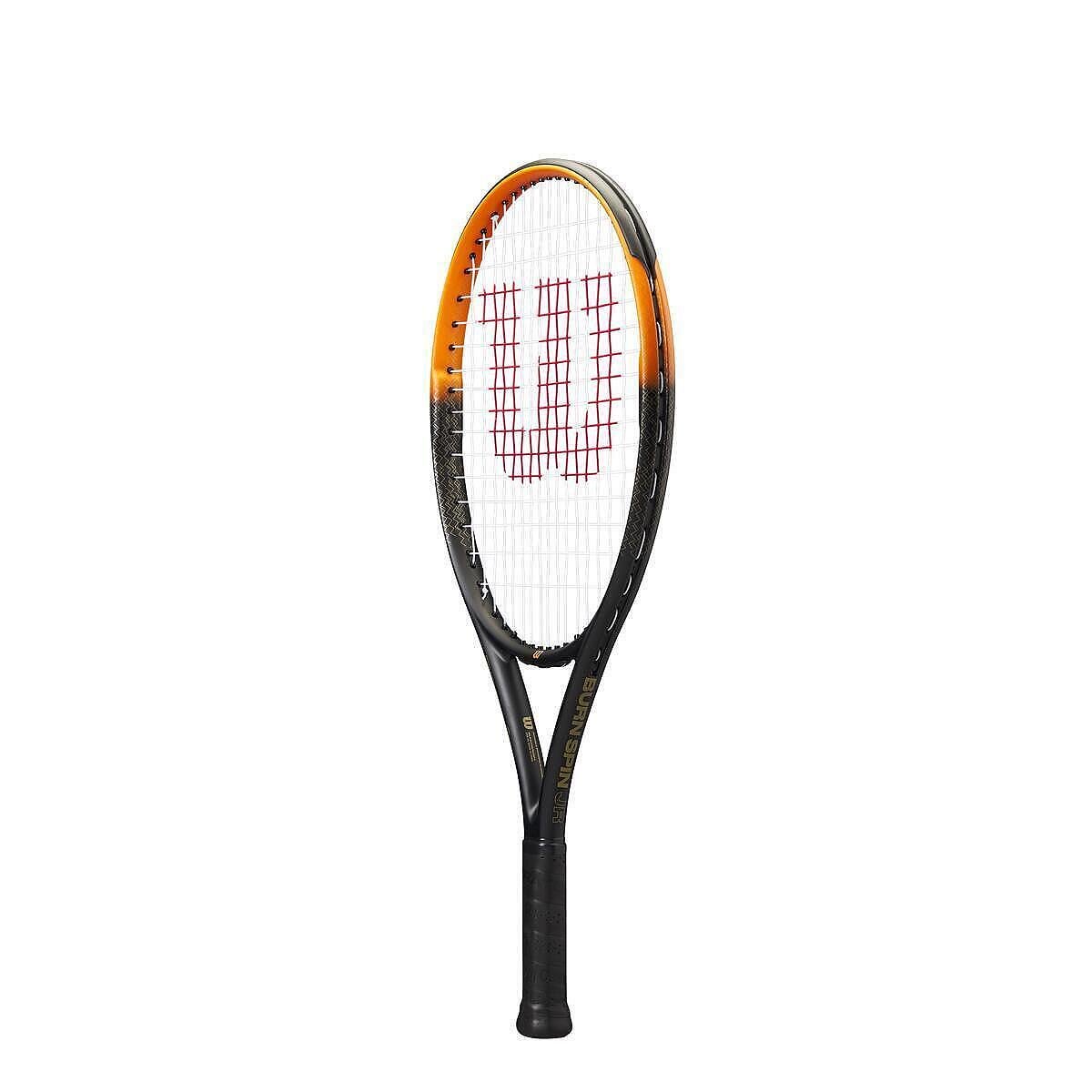 Wilson Burn Spin Junior 24 tennis racket – graphite, black-and-orange, for powerful shots and spin