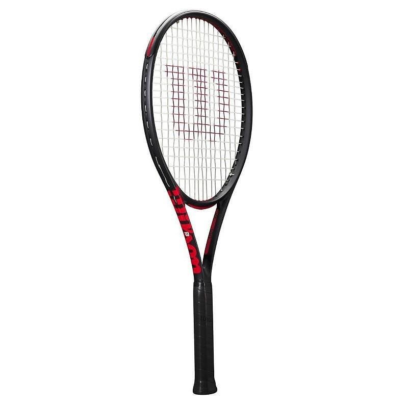 Rachetă de tenis Wilson Clash 100 Pro V3 în negru și roșu, rachetă de tenis Wilson modernă pentru control și confort