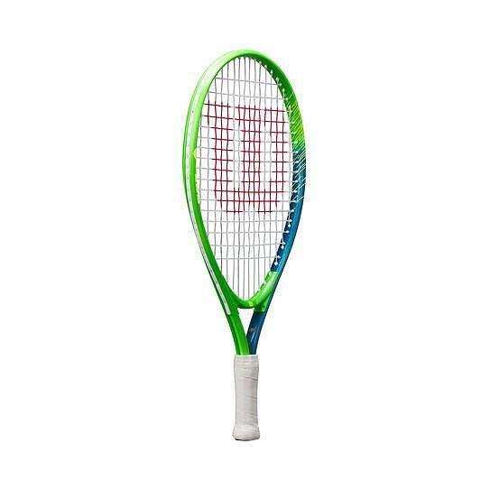 Wilson Slam Jr 19 Boys tennis racket, a lightweight and durable beginner racket for boys, for fans of Wilson tennis rackets.