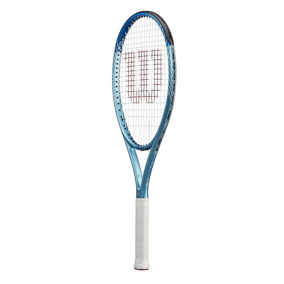 Rachetă de tenis Wilson Ultra Power 103 Tns cu cap puternic, grip confortabil și control precis pentru joc pe teren.