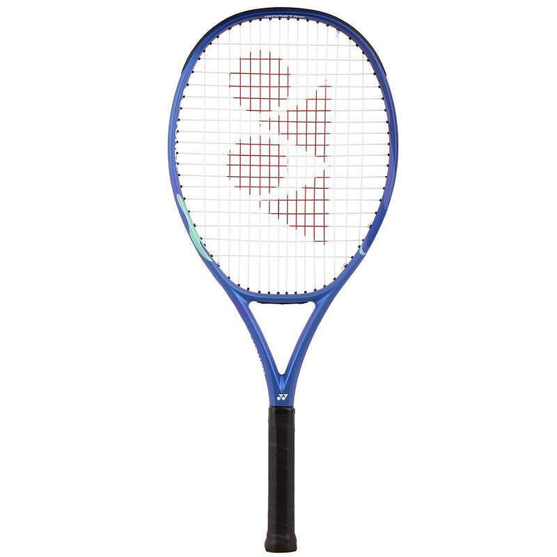 Rachetă de tenis Yonex EZONE JUNIOR 25 Blast Blue 2025 pentru copii 8-10 ani, model grafit-hibrid, cordată din fabrică