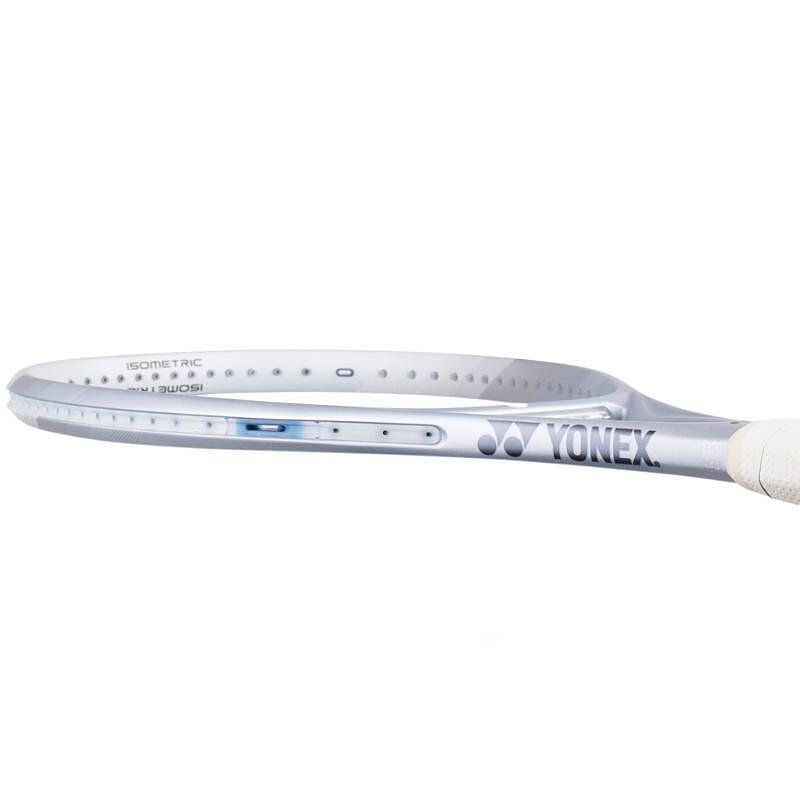 Yonex Muse 100 Pearl Silver tennis racquet – a light and comfortable Yonex for smooth play and more control.