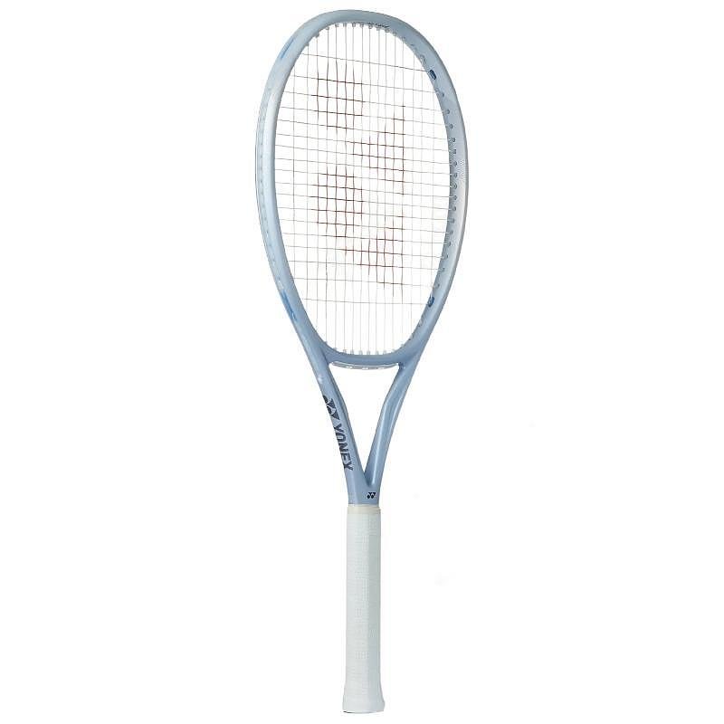 Yonex Muse 100L Pearl Silver tennis racket – a lightweight and comfortable tennis racket for smooth play and control.
