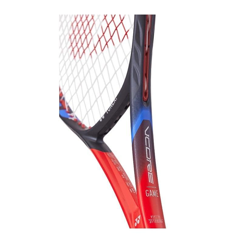 Yonex VCORE 100 Scarlet tennis racket, red tennis racket with precise control and modern technology.
