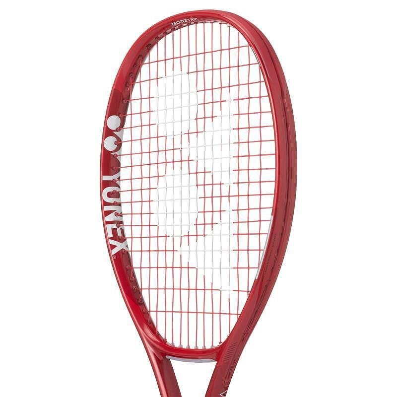 Тенис ракета YONEX VCORE 26 Ruby Red Junior – лека юношеска графитна ракета за спин, контрол и стабилност
