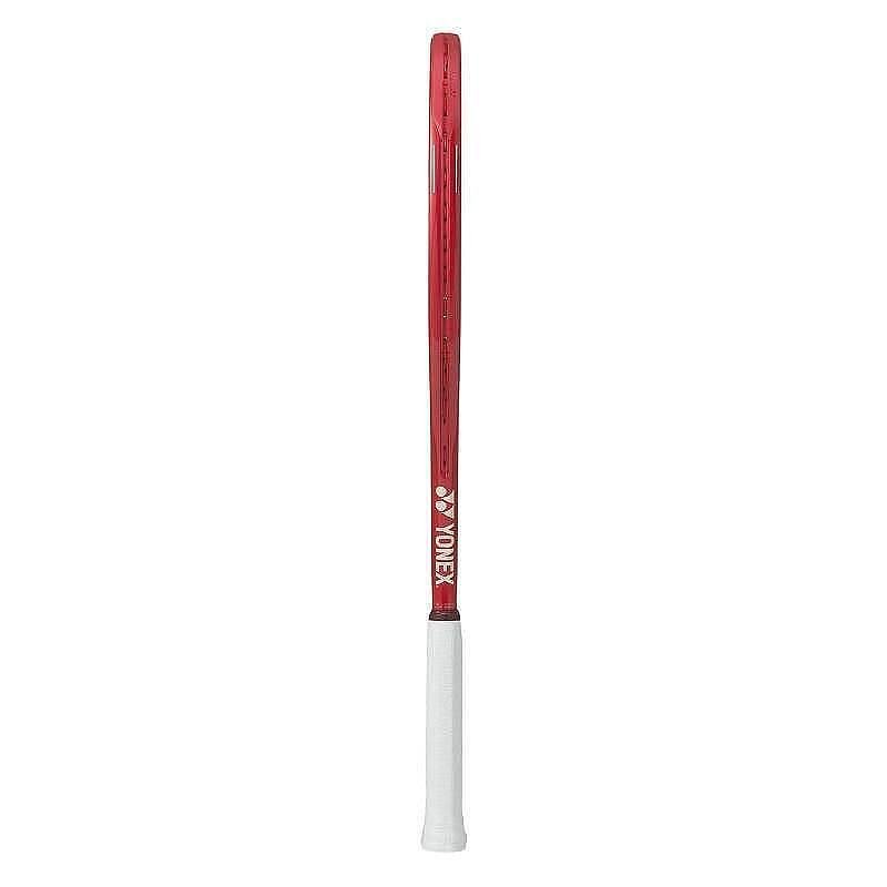 Rachetă de tenis Yonex VCORE Alpha Ruby Red - roșie, pre-încordată, pentru spin, control și manevrabilitate