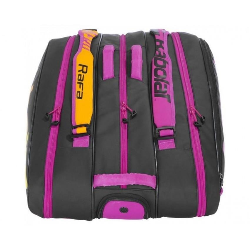 Термобег Babolat RH PURE AERO RAFA - 12 ракети, черно-оранжево-лилав тенис сак