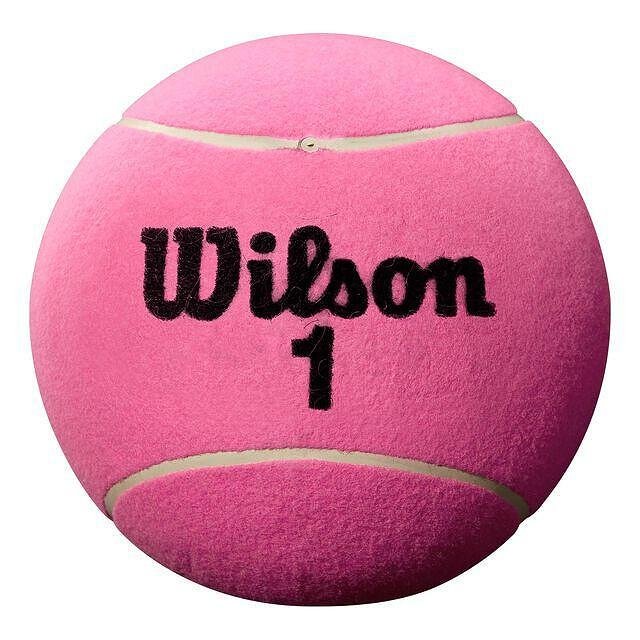 WILSON ROLAND GARROS 9 JUMBO TBALL PK autograph ball, pink, 23 cm, ideal for tennis fans and collectors