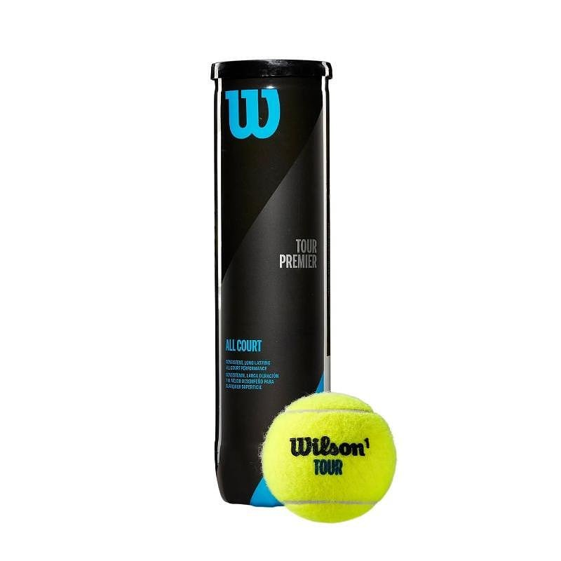 Mingi de tenis WILSON TOUR PREMIER ALL CT 4 BALL, All Court, mingi de tenis Wilson pentru antrenamente și meciuri