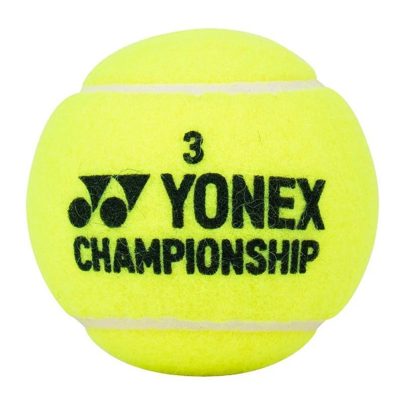 Yonex CHAMPIONSHIP tennis balls x3, x4 for training and matches, suitable for all surfaces