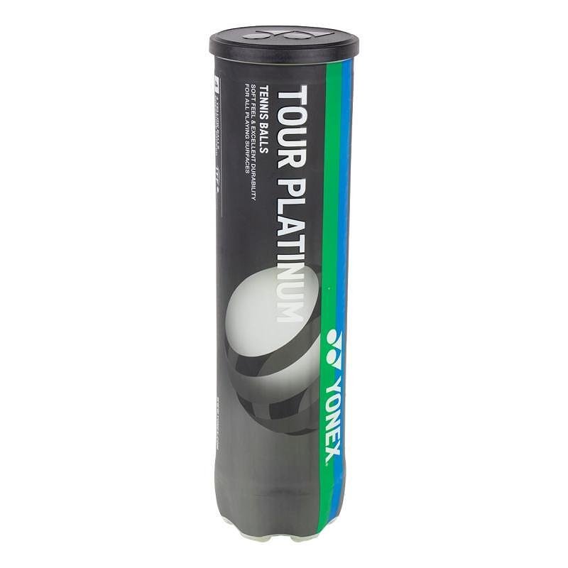 Тенис топки Yonex TOUR PLATINUM x4 за всички настилки, одобрени от ITF, комфорт и издръжливост
