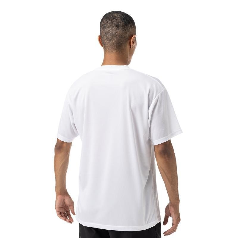 Yonex YM0046 Unisex White T-shirt – white unisex Yonex sports T-shirt for comfort, breathability, and freedom of movement.