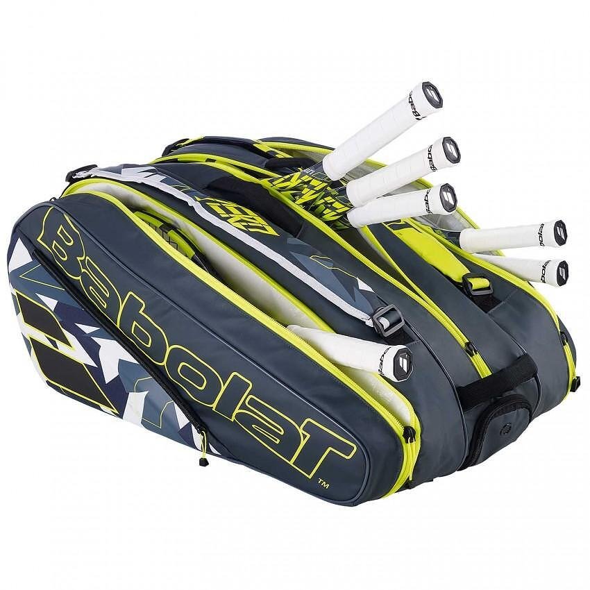 Термобег Babolat PURE AERO 2023 - 12 ракети – стилен тенис сак за 12 ракети с отделения и модерен дизайн