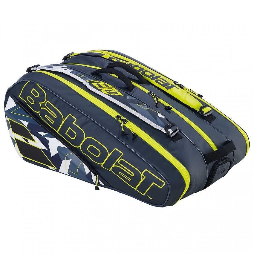 Термобег Babolat PURE AERO 2023 - 12 ракети – стилен тенис сак за ракети с голям капацитет и модерна визия.