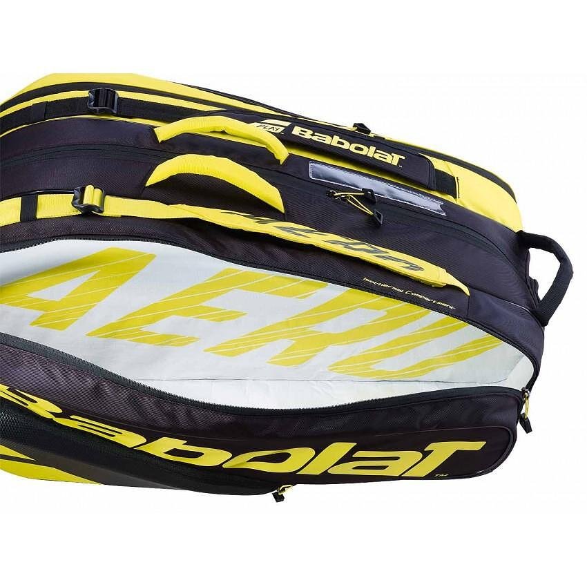 Термобег Babolat RACKET HOLDER PURE AERO - 12 ракети за тенис и падел ракети, защитен и просторен тенис сак