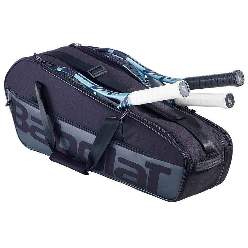 Термобег Babolat EVO COURT M 2025 Black - 6 ракети за тенис, удобен и издръжлив сак