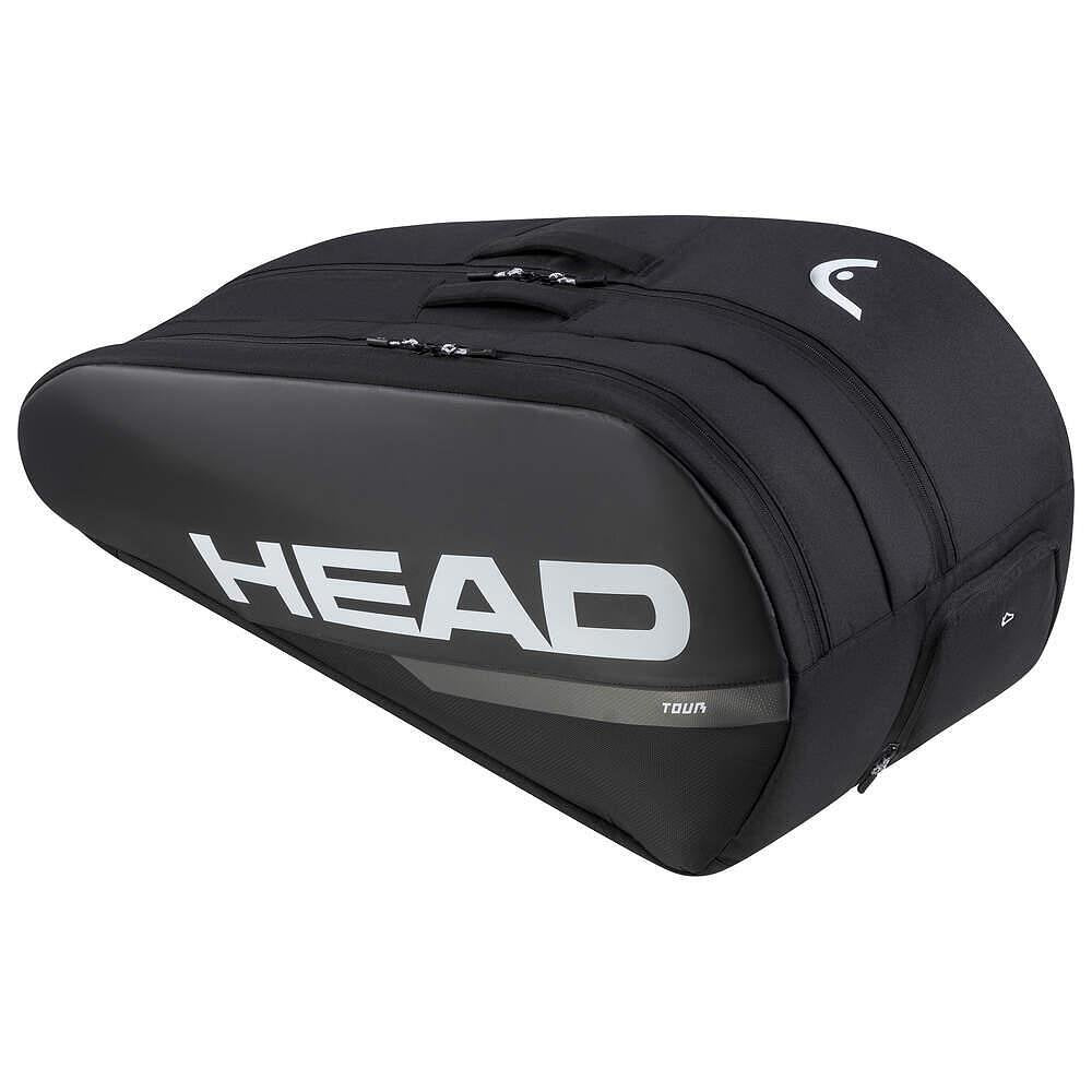 Термобег HEAD Tour L BK - 9 ракети, черен тенис сак HEAD Tour за 9 ракети