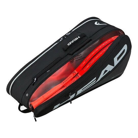 Head TOUR M Black thermal bag for tennis rackets, tennis bags, and premium organization