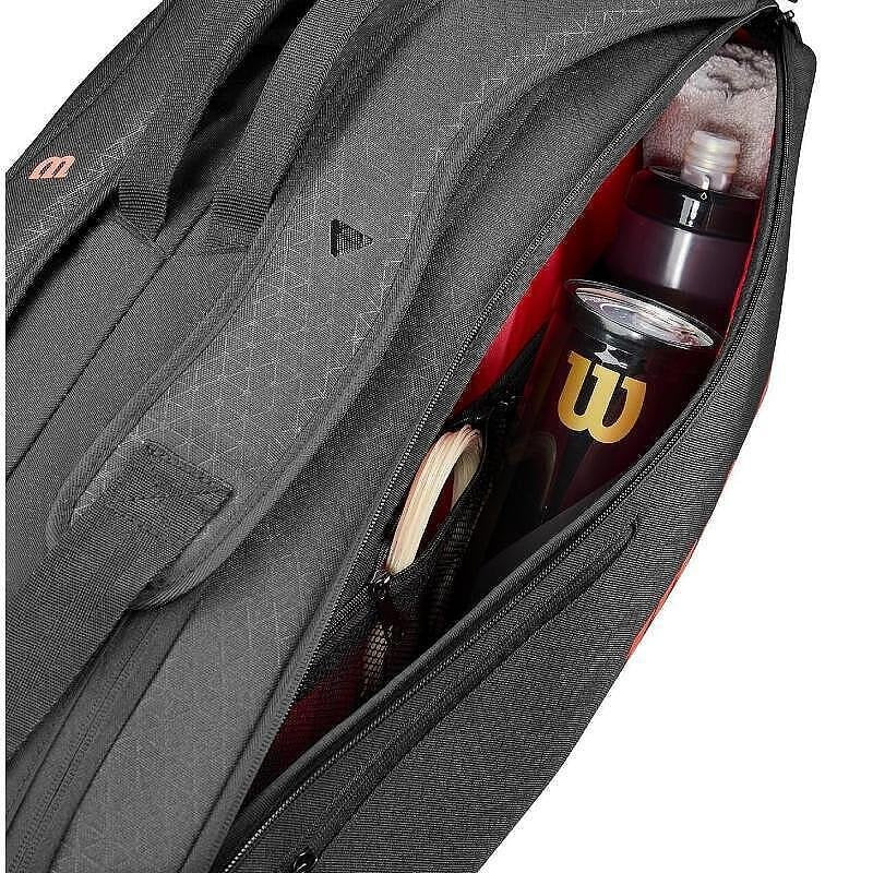 Wilson Clash V3 thermal bag - 6 rackets, tennis bag for organization and up to six rackets