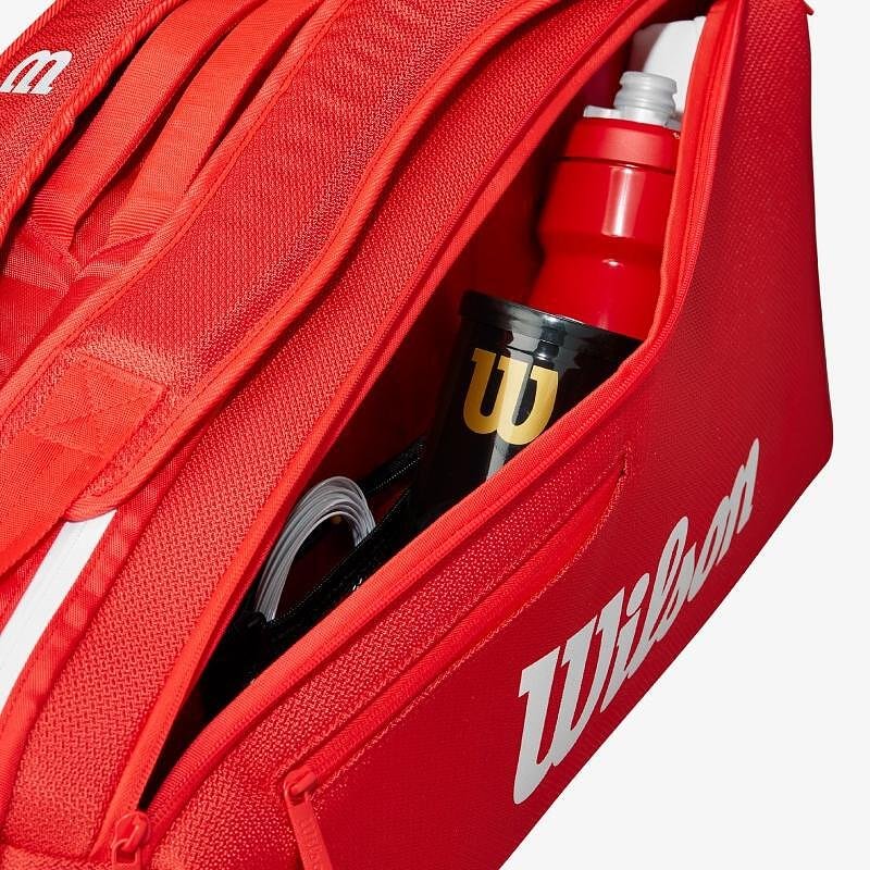 Термобег Wilson Super Tour 2025 - 9 ракети, термозащитно отделение и място за аксесоари за тенис екипировка