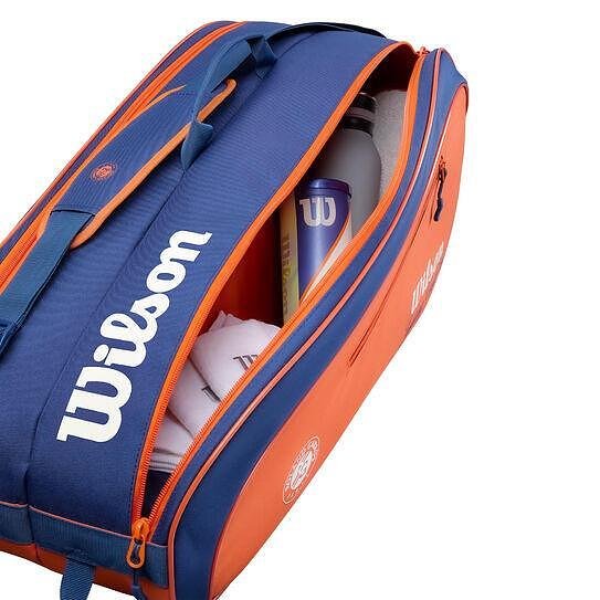 Wilson Team Roland Garros thermal bag - 6 racquets, stylish Wilson tennis bag for gear and racquets