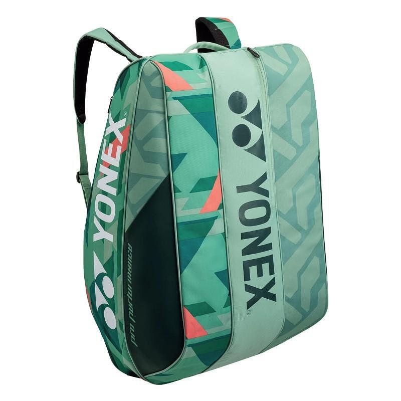 Термобег YONEX PRO BAG Olive Green - 12 ракети, тенис сак за ракети и екипировка с раница функция