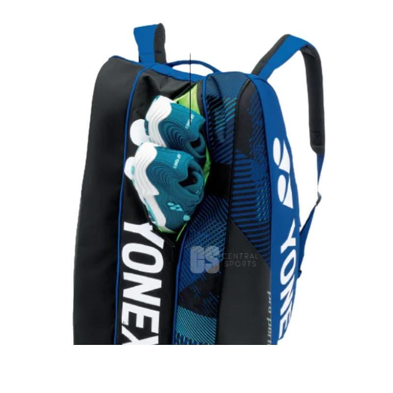 Термобег YONEX PRO BAG Cobalt Blue - 6 ракети, тенис сак с отделение за обувки и аксесоари