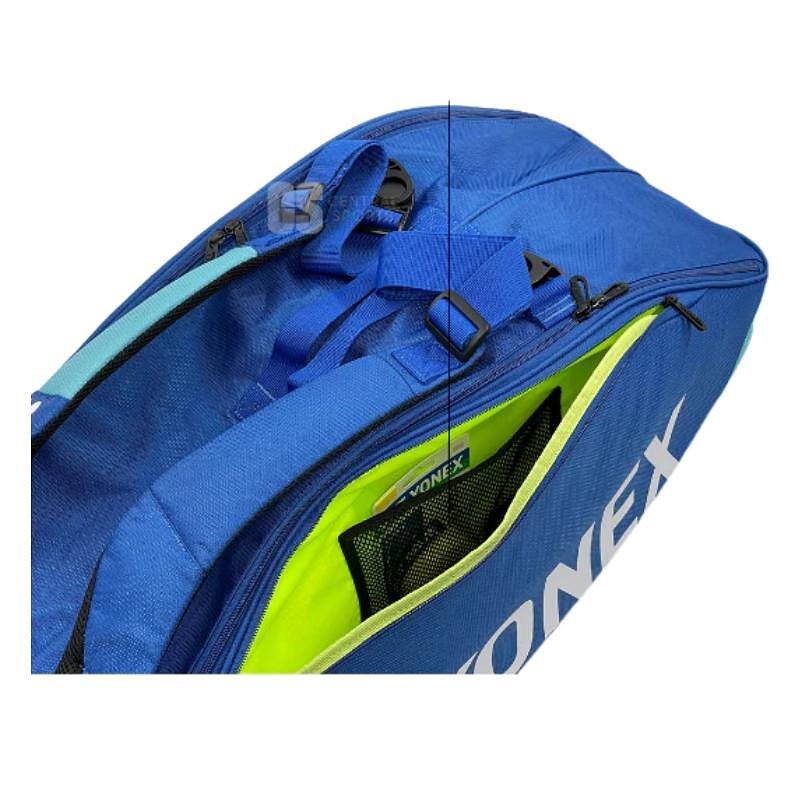 Термобег YONEX PRO BAG Cobalt Blue - 6 ракети, тенис сак с отделение за обувки и раница