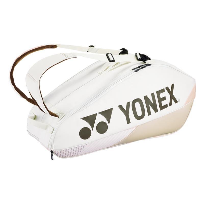 Термобег YONEX PRO BAG Sand Beige - 6 ракети, тенис сак за до 6 ракети и отделение за обувки