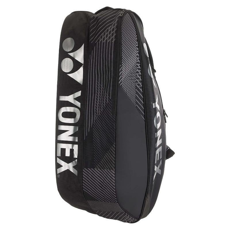 Термобег YONEX PRO BAG Black - 9 ракети, тенис сак за 9 ракети, с отделение за обувки и носене като раница