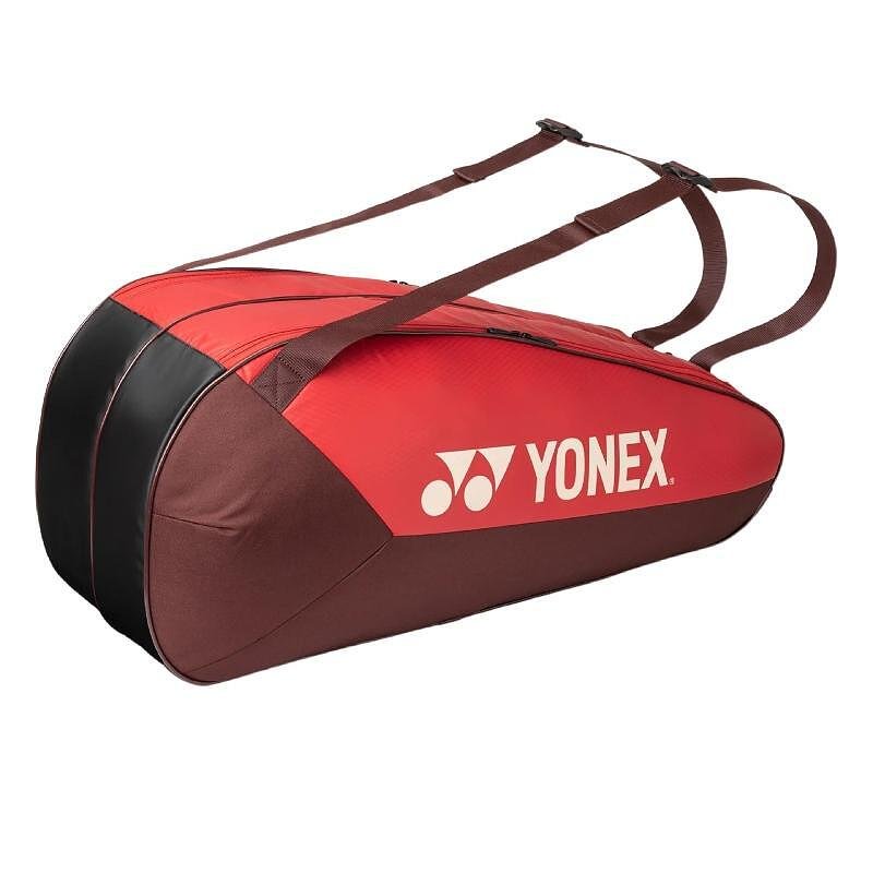 YONEX TEAM Ruby Red thermal bag - 6 rackets, tennis bags for comfort and protection of tennis gear