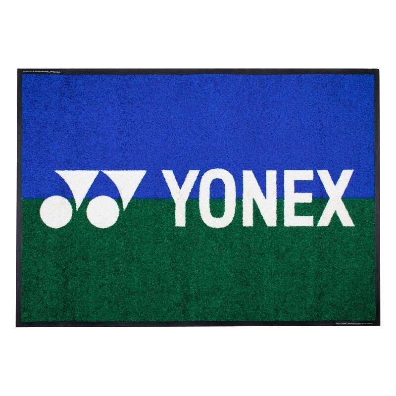 Изтривалка за под Yonex 120 x 90 cm Blue Green с лого YONEX за спортни клубове и домашна употреба
