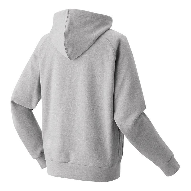 Yonex SWEAT HOODIE Unisex Gray top – unisex gray hooded top for comfort and style during training