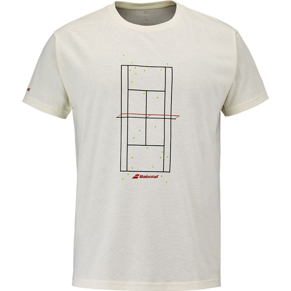 Мъжка тениска Babolat Exercise Message Tee Cannoli Cream