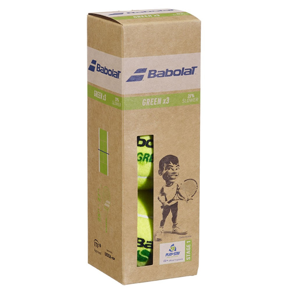 Тенис топки за деца Babolat Initiation Green x3