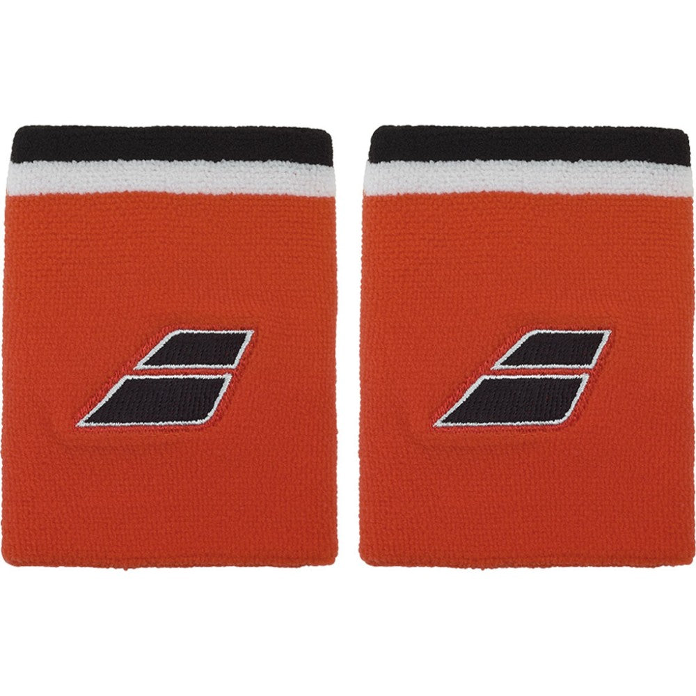 Накитници Babolat Terry Jumbo Wristband Cherry Tomato - комфортни и издръжливи хавлиени накитници за тенис и падел.