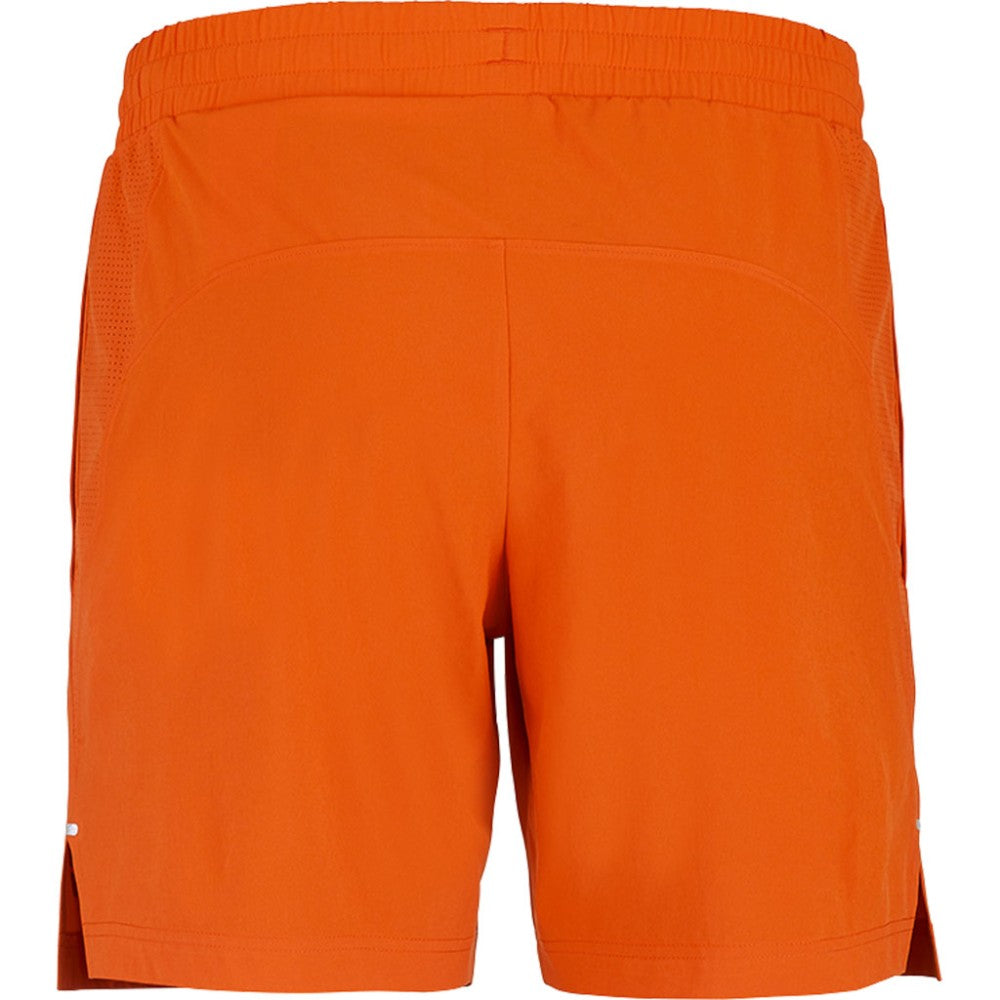 Мъжки шорти BABOLAT LEBRON RED ORANGE за играчи, които търсят отличен комфорт и свобода на движение по време на всеки мач. Изработени от 86% рециклиран полиестер и 14% еластан. Оранжев цвят