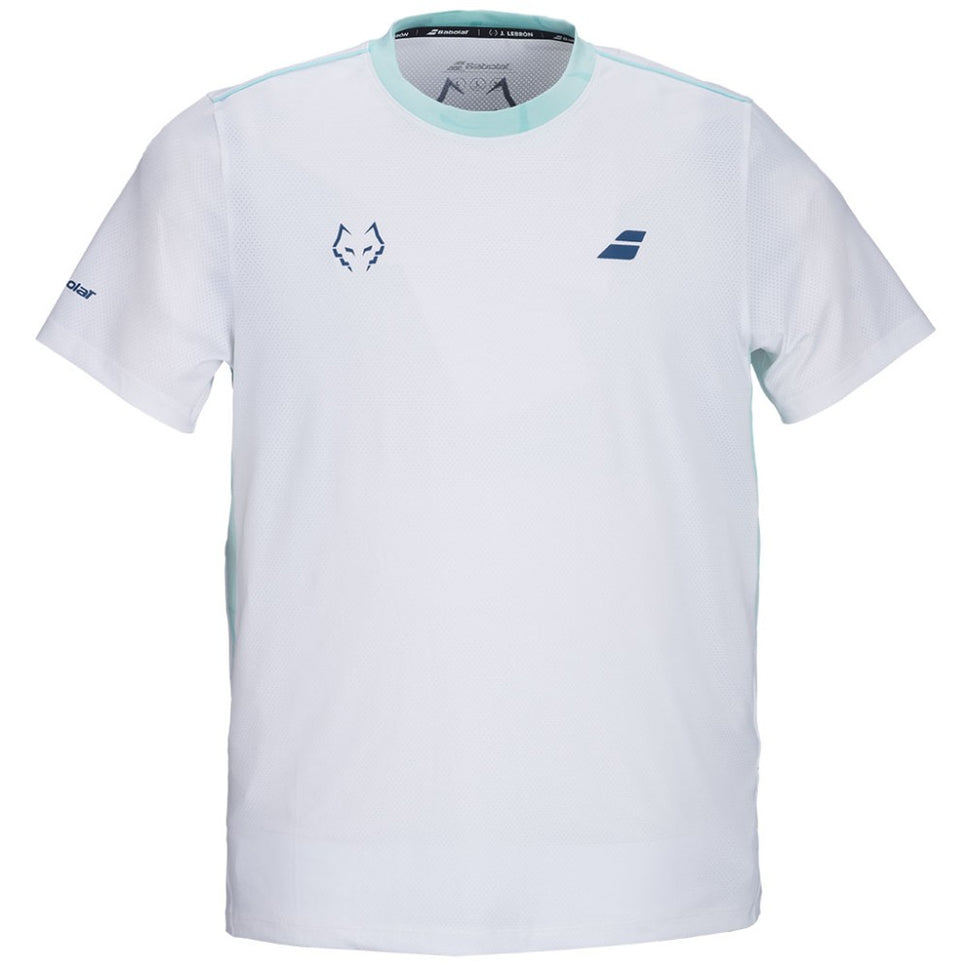 Мъжка тениска Babolat Crew Neck Tee Juan Lebron White